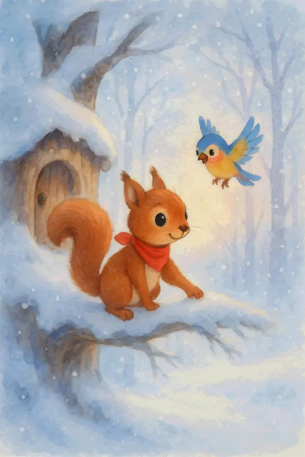 Nussi und der erste Schnee