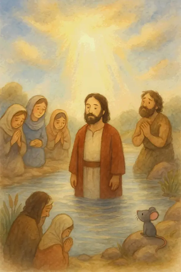 Pieps bei Jesu Taufe und Versuchung